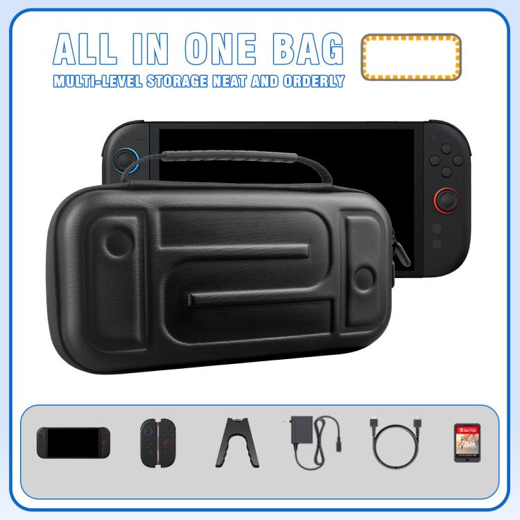For Nintendo Switch 2 EVA Hard Shell Carrying Case Shockproof  Anti-Crush Protective Travel Case