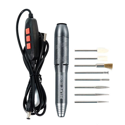 Speed-adjustable Handheld Grinding Pen Rust Removal Polishing Motherboard Repair Electric Grinder, RL-068