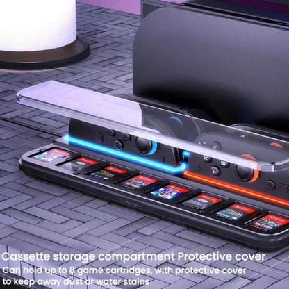 For Nintendo Switch 2 Controller Charging Dock Ultra-thin Stand With 8 Game Card Storage, UT01 Charging Dock