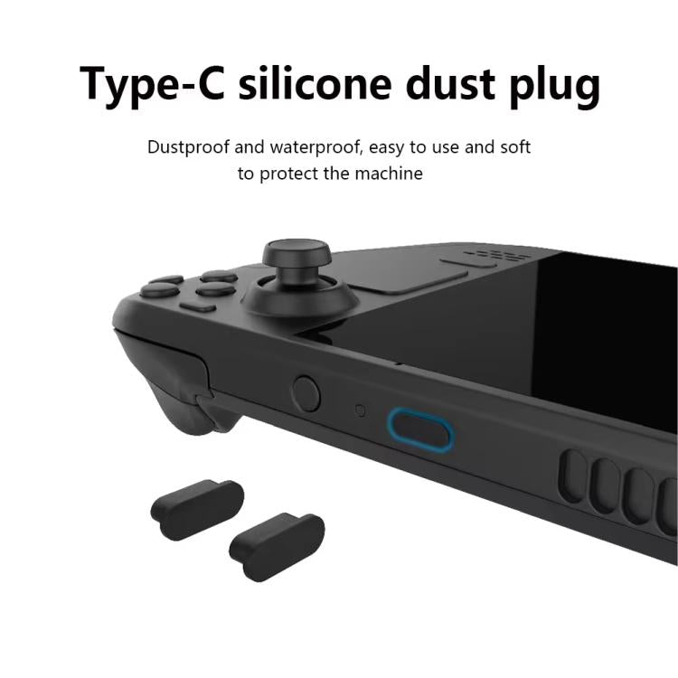 For Steam Deck Game Console PGTECH Joystick Cap Sticker Dust Plug Protection Kit