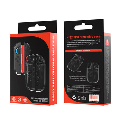 For Nintendo Switch 2 Joy-Con Controllers TPU Protective Case Transparent Soft Shell Cover