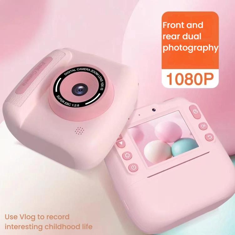 Children Instant Print Digital Camera Dual Front Rear Cameras HD Mini Camera