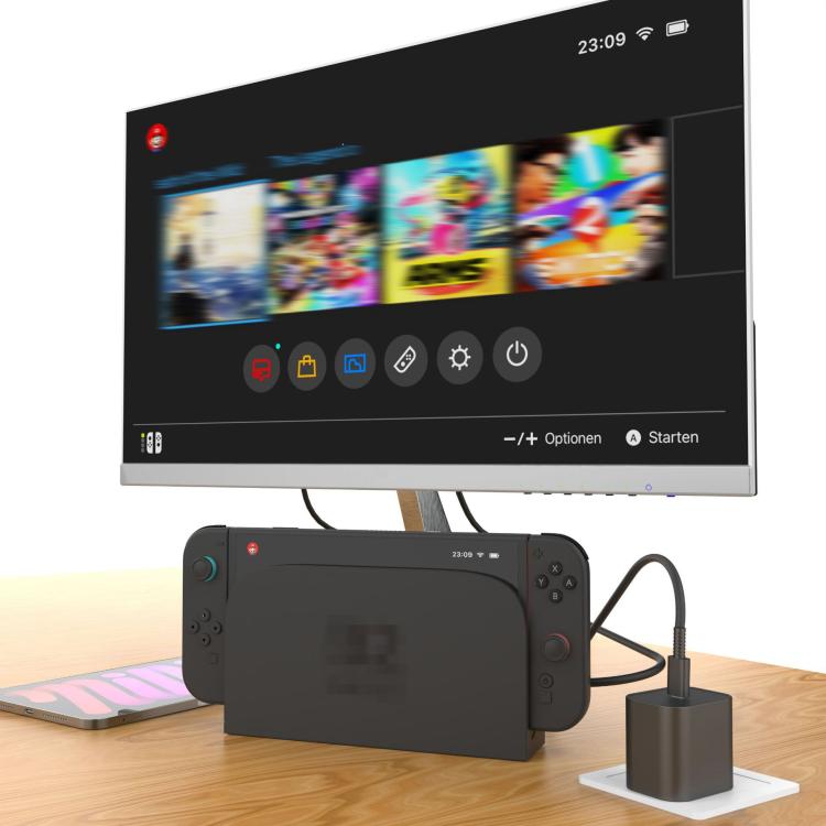 For Nintendo Switch 2 Fast Charger 60W Power Adapter Wall Plug With USB-C Cable, US Plug