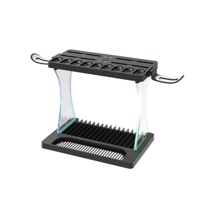 For Nintendo Switch 2 Joy-Con Multi-Functional Holder Charging Station with RGB Lights 25 Game Card Storage, HS-2806
