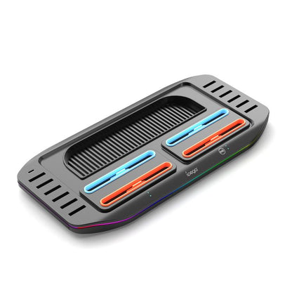 For Nintendo Switch 2 ipega PG-SW2210 Console Joy-Con Controllers Charging Dock, 4 Charging Ports+Touch Control Lighting Effects+12 Game Card Slots, PG-SW2210