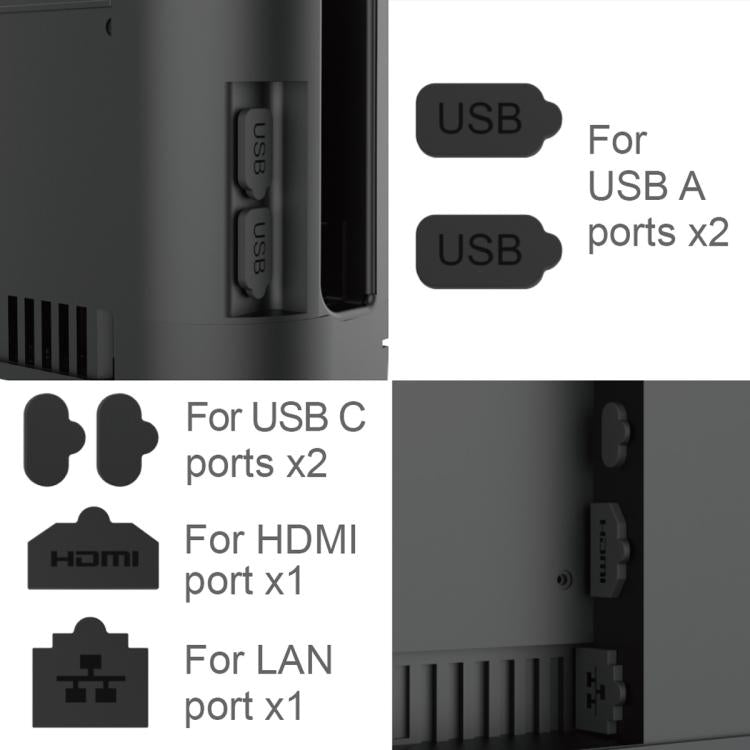 For Nintendo Switch 2 IPega  6-In-1 Precision Dust Plugs Set Multi-Port Protection Kit
