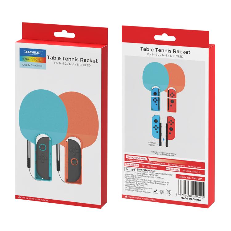 Table Tennis Racket for Nintendo Switch 2/Switch/Switch OLED Joy-Con Controller Attachments, Table Tennis Racket