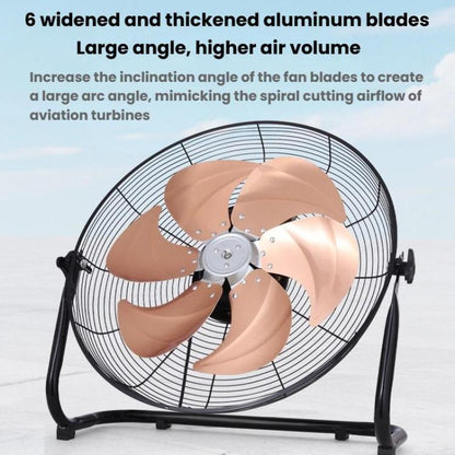 Powerful High Power Floor Fan Industrial Electric Fan, CN Plug, 12 inch 4 Gears 5 Blades, 14 inch 4 Gears 5 Blades, 16 inch 8 Gears 6 Blades, 18 inch 8 Gears 6 Blades, 20 inch 8 Gears 6 Blades