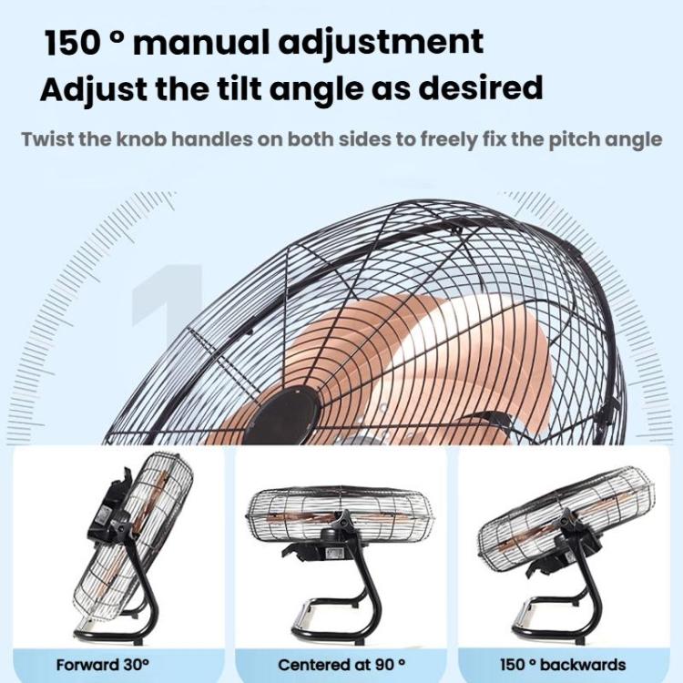 Powerful High Power Floor Fan Industrial Electric Fan, CN Plug, 12 inch 4 Gears 5 Blades, 14 inch 4 Gears 5 Blades, 16 inch 8 Gears 6 Blades, 18 inch 8 Gears 6 Blades, 20 inch 8 Gears 6 Blades