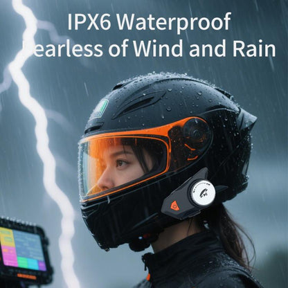 M9 Motorcycle Helmet Bluetooth Headset IPX6 Waterproof,  Auto Answer, HD Sound for Riders/Delivery/Group Intercom
