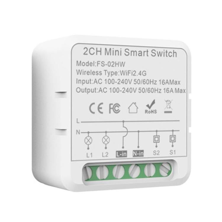 Smart Switch Voice Timer Switch For Amazon Alexa / Google Assistant, FS-02W 1CH WiFi 16A, FS-02W 1CH WiFi+Bluetooth 16A, FS-02HW 2CH WiFi+Bluetooth 16A, FS-02HW 2CH WiFi+Bluetooth 10A, FS-03W5 3CH WiFi+Bluetooth 10A, FS-04W5 4CH WiFi+Bluetooth 5A