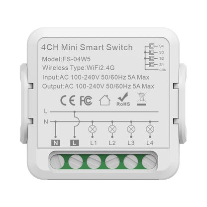 Smart Switch Voice Timer Switch For Amazon Alexa / Google Assistant, FS-02W 1CH WiFi 16A, FS-02W 1CH WiFi+Bluetooth 16A, FS-02HW 2CH WiFi+Bluetooth 16A, FS-02HW 2CH WiFi+Bluetooth 10A, FS-03W5 3CH WiFi+Bluetooth 10A, FS-04W5 4CH WiFi+Bluetooth 5A
