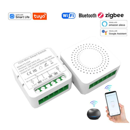 Smart Switch Voice Timer Switch For Amazon Alexa / Google Assistant, FS-02W 1CH WiFi 16A, FS-02W 1CH WiFi+Bluetooth 16A, FS-02HW 2CH WiFi+Bluetooth 16A, FS-02HW 2CH WiFi+Bluetooth 10A, FS-03W5 3CH WiFi+Bluetooth 10A, FS-04W5 4CH WiFi+Bluetooth 5A