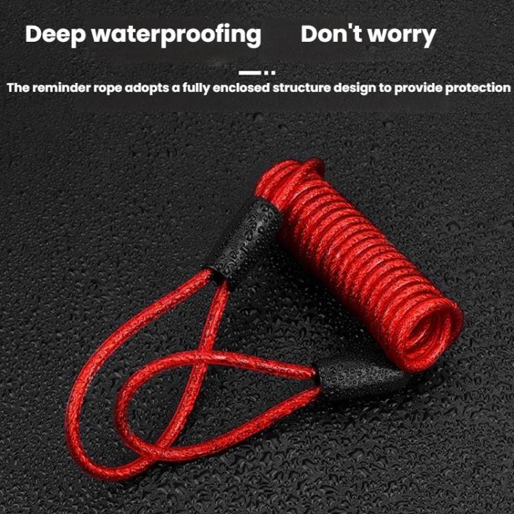 Bicycle Disc Brake Lock Portable Motorcycle Reminder Rope Lock Accessories, Blue, Red, Black