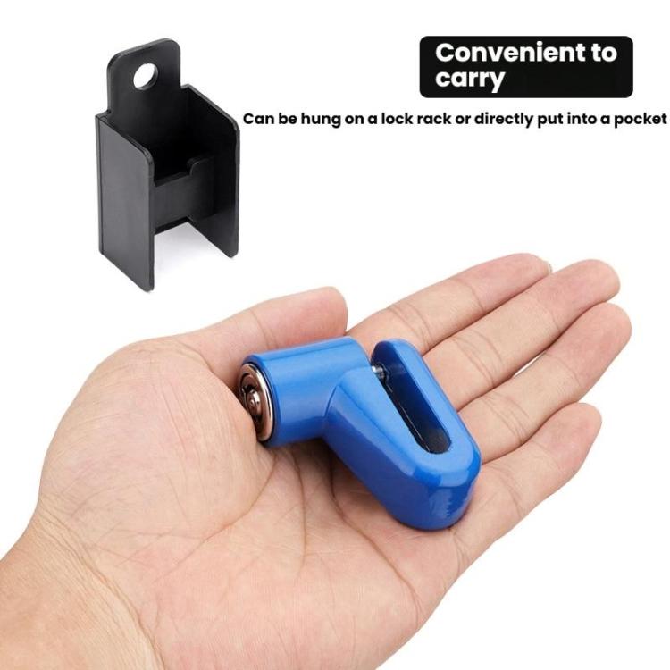 Bicycle Disc Brake Lock Portable Motorcycle Reminder Rope Lock Accessories, Blue, Red, Black