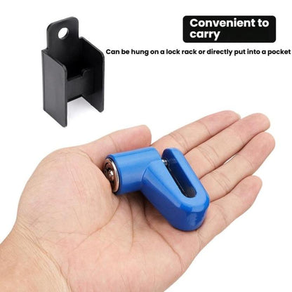 Bicycle Disc Brake Lock Portable Motorcycle Reminder Rope Lock Accessories, Blue, Red, Black