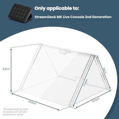 For Elgato Stream Deck MK.2 Live Console Dustproof Acrylic Cover