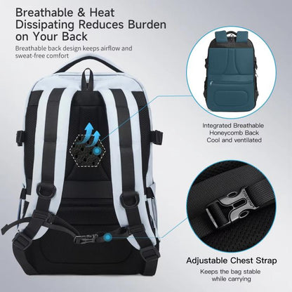 Large Capacity Sports & Travel Backpack 15.6 Inch Lightweight Business Laptop Bag