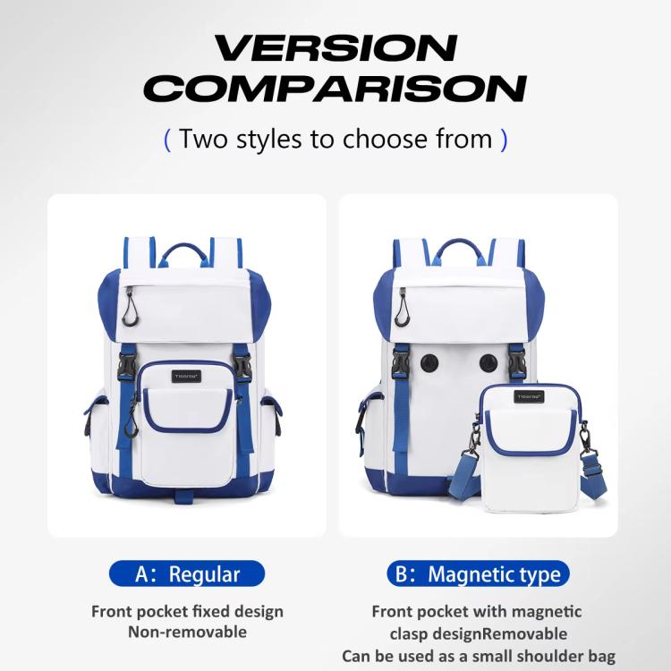 School Backpack 14-Inch Laptop Bag With Flip-Top For Travel, Work & Daily Use, Black Regular, Blue Regular, Black Magnetic, Blue Magnetic