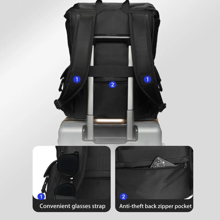 School Backpack 14-Inch Laptop Bag With Flip-Top For Travel, Work & Daily Use, Black Regular, Blue Regular, Black Magnetic, Blue Magnetic