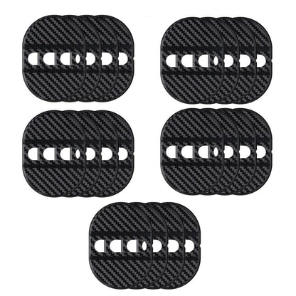 5sets Door Latch Protector Plastic Door Latch Cover Shock Absorbing Noise Reducing Soundproofing Adhesive Sticker