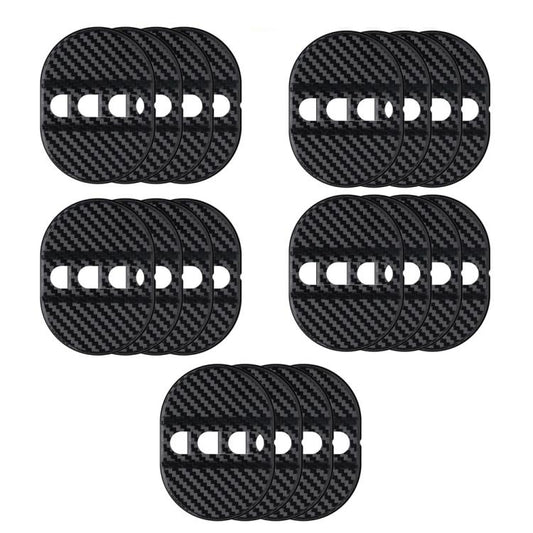 5sets Door Latch Protector Plastic Door Latch Cover Shock Absorbing Noise Reducing Soundproofing Adhesive Sticker