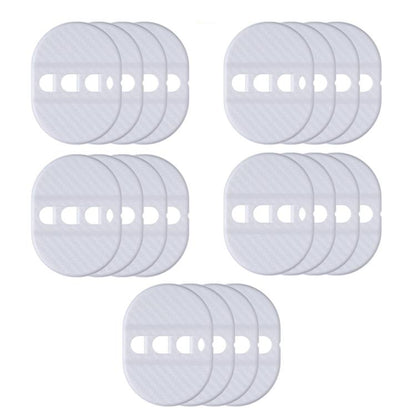 5sets Door Latch Protector Plastic Door Latch Cover Shock Absorbing Noise Reducing Soundproofing Adhesive Sticker