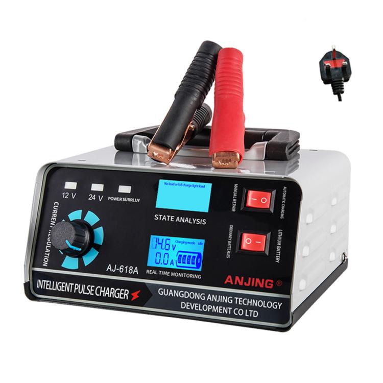 ANJING 12-24V Car Motorcycle Battery Charger Pure Copper Intelligent Pulse Repair, EU Plug, US Plug, UK Plug, AU Plug