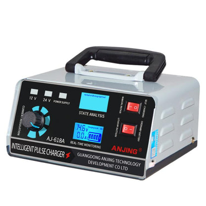 ANJING 12-24V Car Motorcycle Battery Charger Pure Copper Intelligent Pulse Repair, EU Plug, US Plug, UK Plug, AU Plug