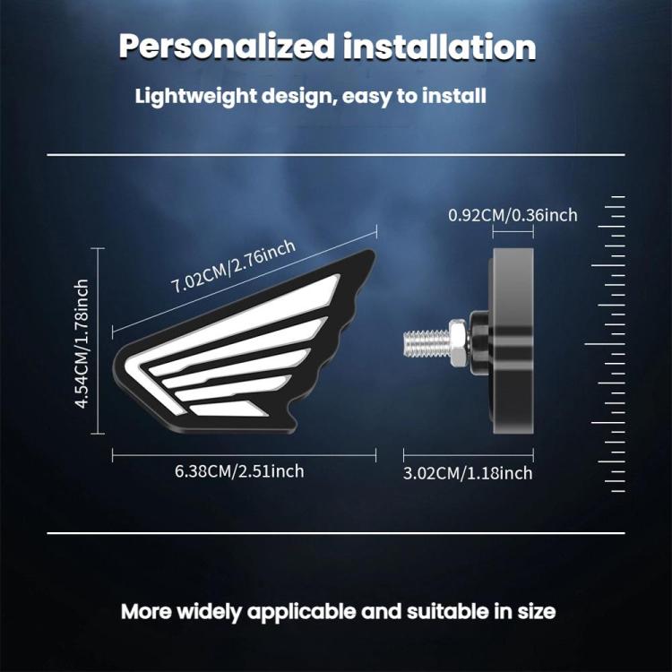 1pairs Motorcycle High-Brightness Winged Eagle Eye Lights Modified Headlights