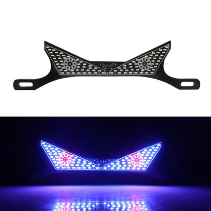 Motorcycle License Plate Screw Light Universal Decorative Accessory Headlight for Customization, Triangle Light White Yellow Flashing, Triangle Light Red Blue Flashing, Semicircular Light White Yellow Flashing, Semicircular Light Red Blue Flashing