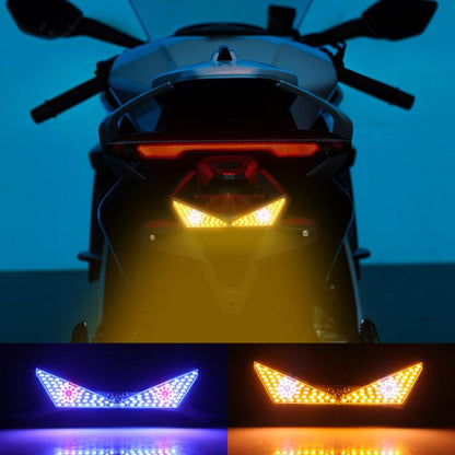 Motorcycle License Plate Screw Light Universal Decorative Accessory Headlight for Customization, Triangle Light White Yellow Flashing, Triangle Light Red Blue Flashing, Semicircular Light White Yellow Flashing, Semicircular Light Red Blue Flashing
