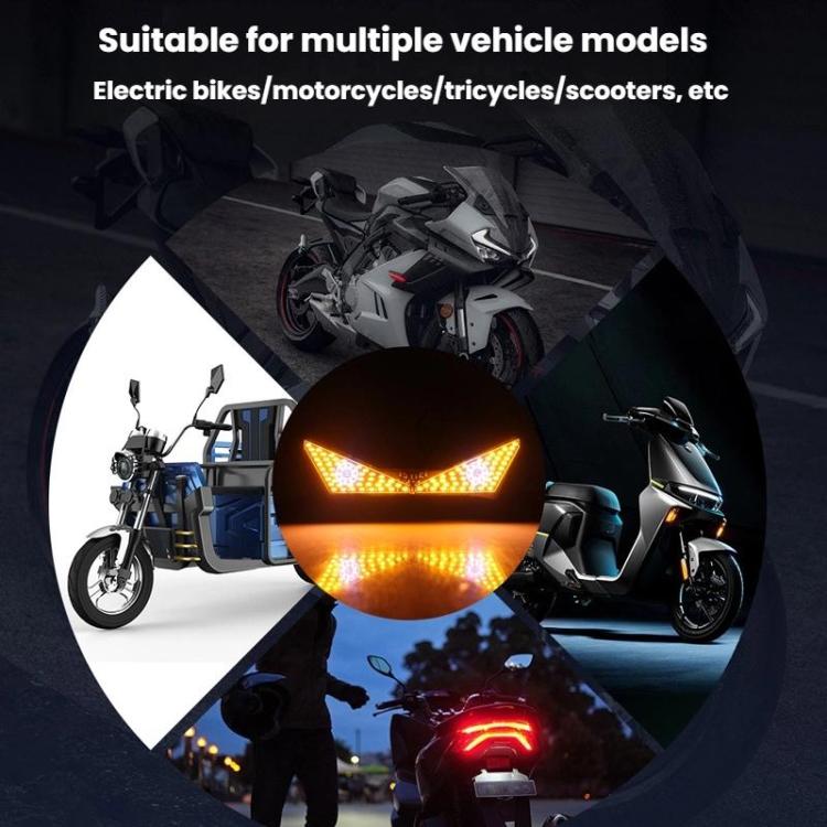 Motorcycle License Plate Screw Light Universal Decorative Accessory Headlight for Customization, Triangle Light White Yellow Flashing, Triangle Light Red Blue Flashing, Semicircular Light White Yellow Flashing, Semicircular Light Red Blue Flashing