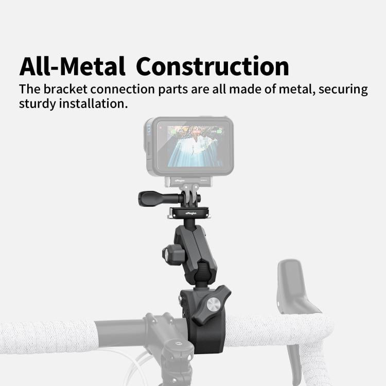 For Insta360, DJI, GoPro Cameras Metal Arm Clamp Holder Cycling Bracket, HM07