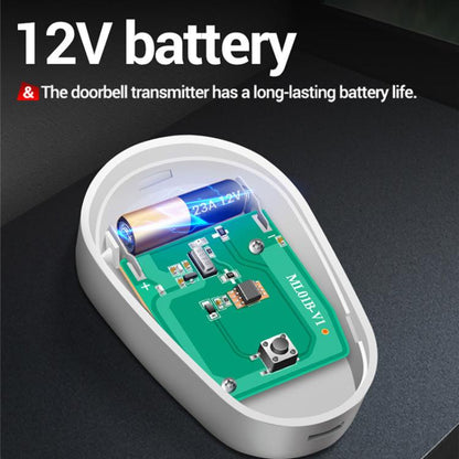 ANENG Home Intelligent Electronic Remote Control Waterproof Wireless Doorbell, One Press One Ring, One Press Two Rings, Two Presses One Ring