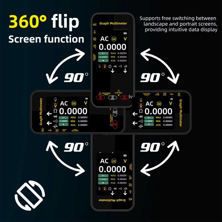 High-Precision Digital Graphic Recording Multimeter Color Screen 20000-Character Multimeter, S500