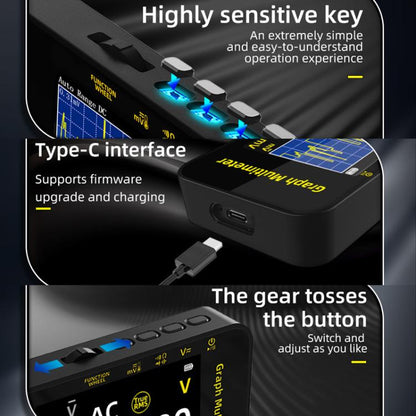 High-Precision Digital Graphic Recording Multimeter Color Screen 20000-Character Multimeter, S500