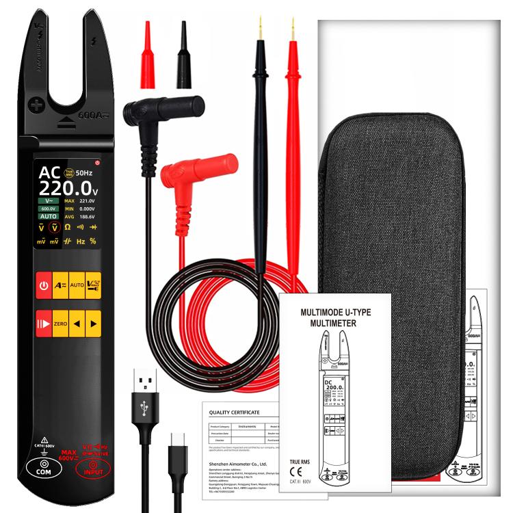600A Intelligent High-Precision Clamp Meter U-Type Multimeter, U5
