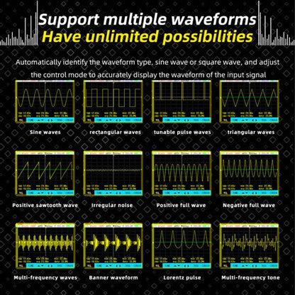 Miniature Oscilloscope Signal Generator Rechargeable Handheld Color Screen 50MHz Oscilloscope, OT4