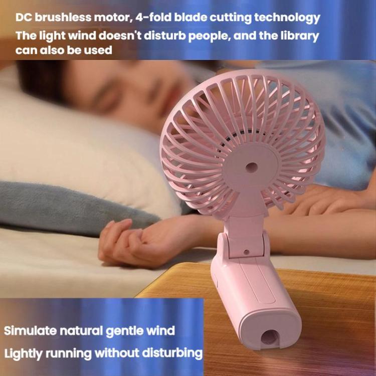 Folding Hanging Umbrella Fan USB Handheld Portable Umbrella Clip Fan Compact Desktop Fan
