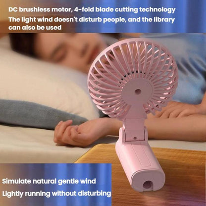 Folding Hanging Umbrella Fan USB Handheld Portable Umbrella Clip Fan Compact Desktop Fan