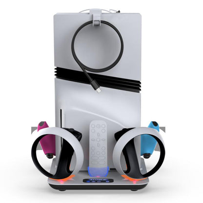 For PS5 / PS5 Slim / PS VR2 DOBE TP5-3550 Game Console Cooling Base Controller Charging Stand + Headphone Hanger, TP5-3550