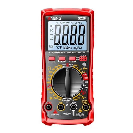 ANENG 2000V High Voltage High Precision Photovoltaic Digital Multimeter, SZ28 Red, SZ28 Black