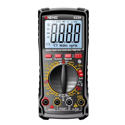 ANENG 2000V High Voltage High Precision Photovoltaic Digital Multimeter, SZ28 Red, SZ28 Black