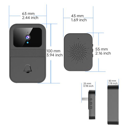 Smart Remote Home Night Vision Capture Monitoring Video Doorbell, D9