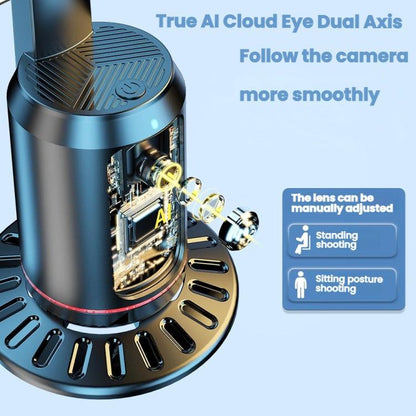Smart AI Face Recognition Panoramic Tracking Anti-Shake Mobile Phone Gimbal