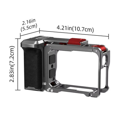For Insta360 Ace Pro 2 / Ace Pro Flymile Xplorer Grip Kit Street Photography Handle Metal Cage Case, Xplorer Grip