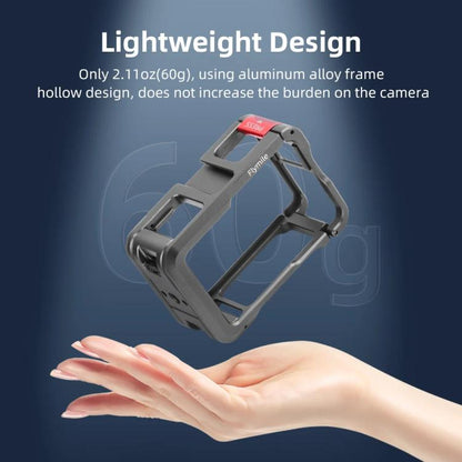 For DJI Action 5 Pro/Action 4/Action 3 Flymile Aluminum Alloy Camera Cage Protective Metal Frame, AC4003 Cage