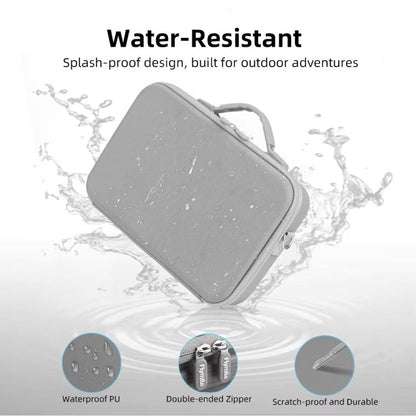 For Insta360 X5 Flymile All-in-One Storage Shoulder Bag Durable PU + Lycra Material Carrying Case, PU + Lycra