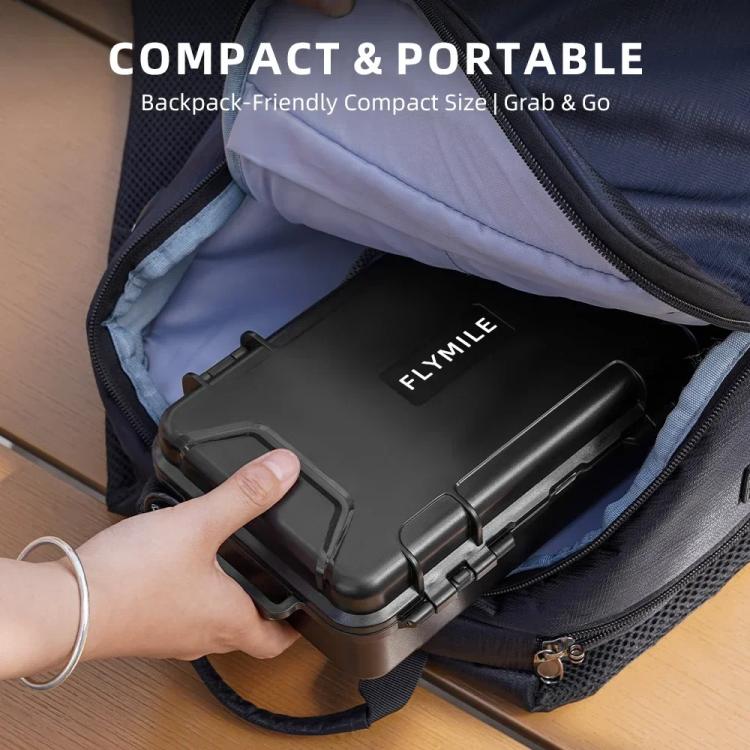 For Insta360 X5 Camera Flymile Portable Protective Hard Case Waterproof Shockproof Travel Carrying Storage Box, Hard Case